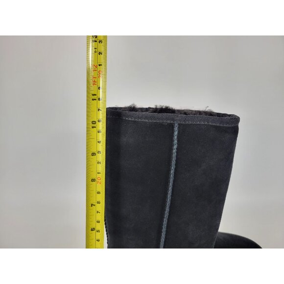 Koolaburra By Ugg Koola Tall Leather Mid Calf Boots Womens Size 5 Black 1017089 - Picture 3 of 12